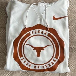 University of Texas Longhorns White Nike Gameday Sweatshirt, Men’s Small
